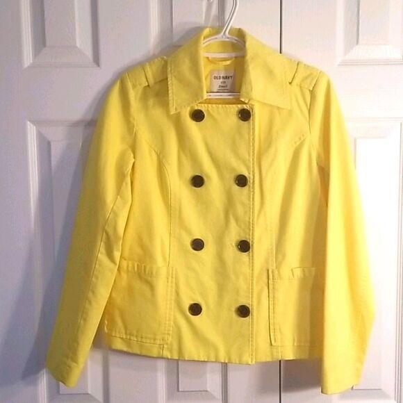Old Navy yellow spring jacket, size small - Picture 1 of 5
